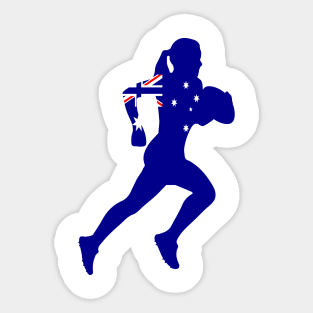 Australia Rugby Girl Sticker